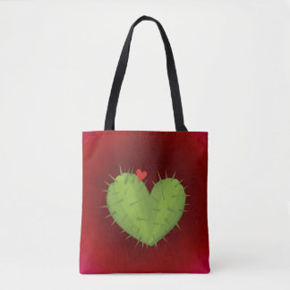 Love Cactus Canvas tas