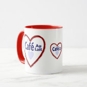 Love Café Au Lait - Ringer Mok (Voorkant links)