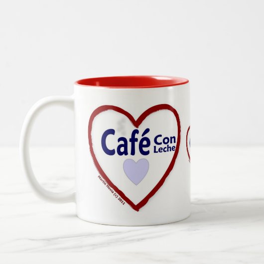 Love Café Con Leche - Two-Tone Mok (Links)