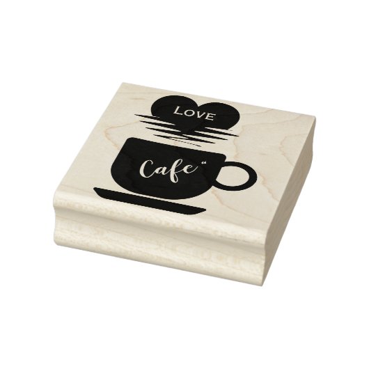 Love Cafe" Rubberstempel (Stempel)