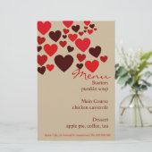 Love Cafe Wedding Menu Stationery (Staand voorkant)