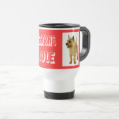 Love Cairn Terrier Puppy Dog Coffee Travel Mug Reisbeker (Voorkant rechts)