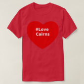 Love Cairns Hashtag Heart T-shirt (Design voorkant)