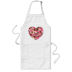 Love Cake Poppen and Cupcakes Apron Lang Schort