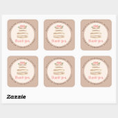 Love Cakes Bloemstuk Bruiloftstaart Sticker (Vel)