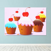 Love Cake's Canvas Afdruk (Insitu (Houten vloer))