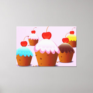 Love Cake's Canvas Afdruk