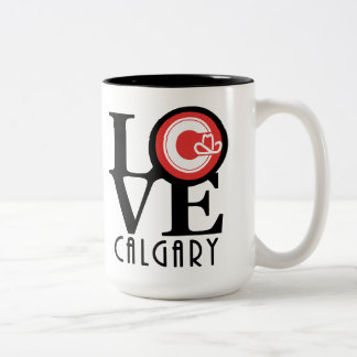 LOVE Calgary 15oz Tweekleurige Koffiemok