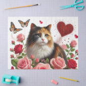 Love Calico Cats Valentijnsdag Tissuepapier (Craft)