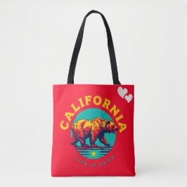 Love California Canvas tas