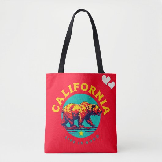 Love California Canvas tas (Voorkant)