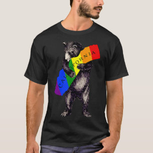 Love California Rainbow Flag Cali Bear Hug CA St. T-shirt