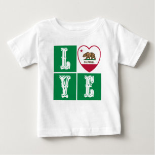 Love California State Flag Heart Pride