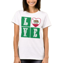 Love California State Flag Heart Pride