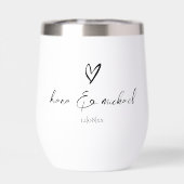 Love Calligraphy Heart Black B&W ID940 (Achterkant)