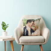 Love Calligraphy Overlay Photo Kussen (Stoel)