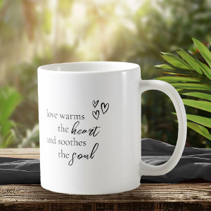 Love Calligraphy Quote Zwart B&W ID940 Koffiemok