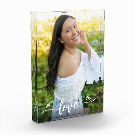 Love Calligraphy Script Heest Custom Keepomwille Fotoblokken (Links)