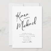 Love Calligraphy Wedding B&W ID940 (Voorkant)