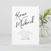 Love Calligraphy Wedding B&W ID940 (Staand voorkant)