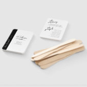 Love Calligraphy Wedding Ceremony B&W ID940 Handwaaier (Niet-gemonteerd)