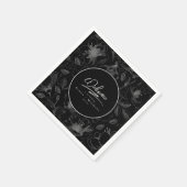 Love Calligraphy Wedding Floral Pattern Wht ID940 Servet (Hoek)