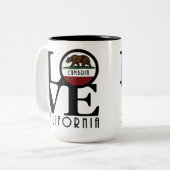 LOVE Cambria 13oz Tweekleurige Koffiemok (Voorkant links)