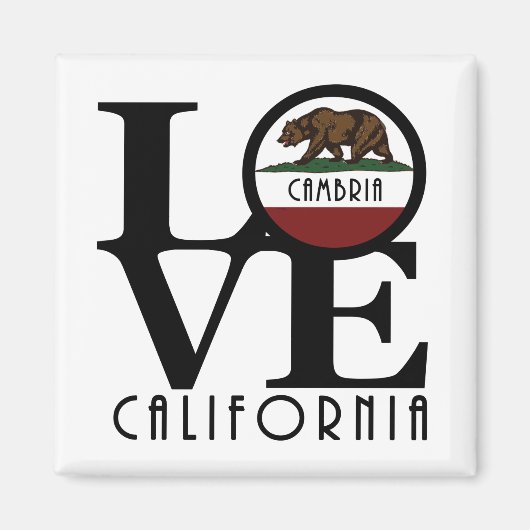 LOVE Cambria California Magneet (Voorkant)