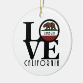 LOVE Cambria Keramisch Ornament (Links)