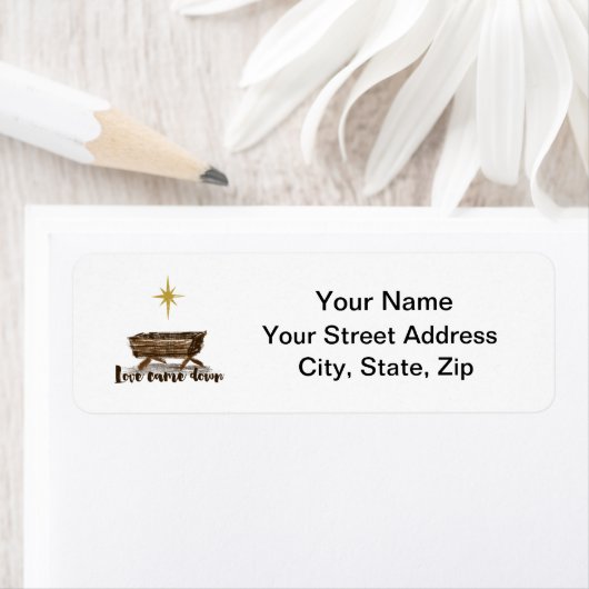 Love Came Down Address Label (Insitu)