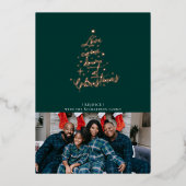 Love Came Down Folie kerstkaart Feestdagenkaart (Voorkant)