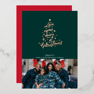 Love Came Down Folie kerstkaart Feestdagenkaart