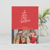 Love Came Down Foto Kerstkaart (Staand voorkant)