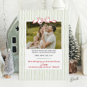 Love Came Down Hand Drawn Manger CHRISTmas Photo Feestdagenkaart