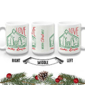 Love Came Down Hand Drawn Manger CHRISTmas Photo Koffiemok