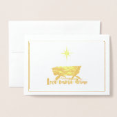 Love Came Down Kerstmis Kaart (Voorkant met envelop)