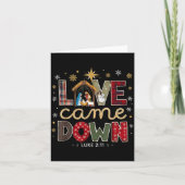 Love Came Down Luke 2_11 Patchwork Christmas Art  Kaart (Voorkant)
