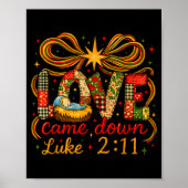 Love Came Down Luke 2_11 Patchwork Christmas  Poster (Voorkant)