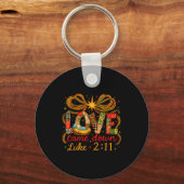 Love Came Down Luke 2_11 Patchwork Christmas Sleutelhanger (Voorkant)