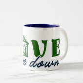 Love Came Down Mug Tweekleurige Koffiemok (Voorkant rechts)