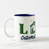 Love Came Down Mug Tweekleurige Koffiemok (Links)