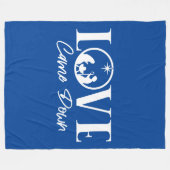 Love Came Down Natitivity Kerstmis Fleece Deken (Voorkant (Horizontaal))