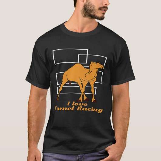 Love Camel Racing Animal Camel T-shirt (Voorkant)
