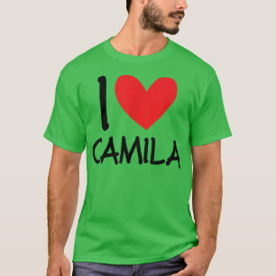 Love Camila Name Personalized Girl Woman Bff Fri T-shirt