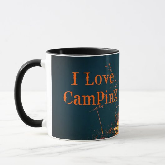 Love Camping Bonfire Campfire Custom Mok (Links)