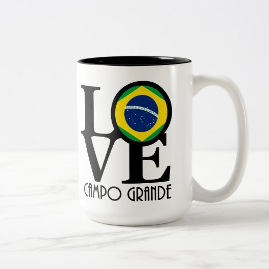 LOVE Campo Grande 15oz Tweekleurige Koffiemok (Rechts)
