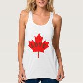 Love Canada Day Red maple leaf tanktop (Voorkant)