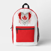 Love Canada Flag Bedrukte Rugzak (Voorkant)