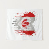 Love Canada Flag Wandkleed (Voorkant (horizontaal))