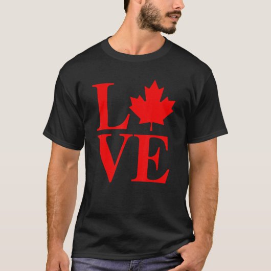 Love Canada Maple Leaf 2022 Canada Day T-shirt (Voorkant)